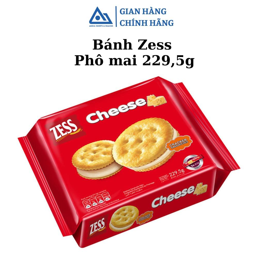 Bánh quy kem giòn kẹp kem ZESS hương phomai 229,5g An Gia Sweets & Snacks