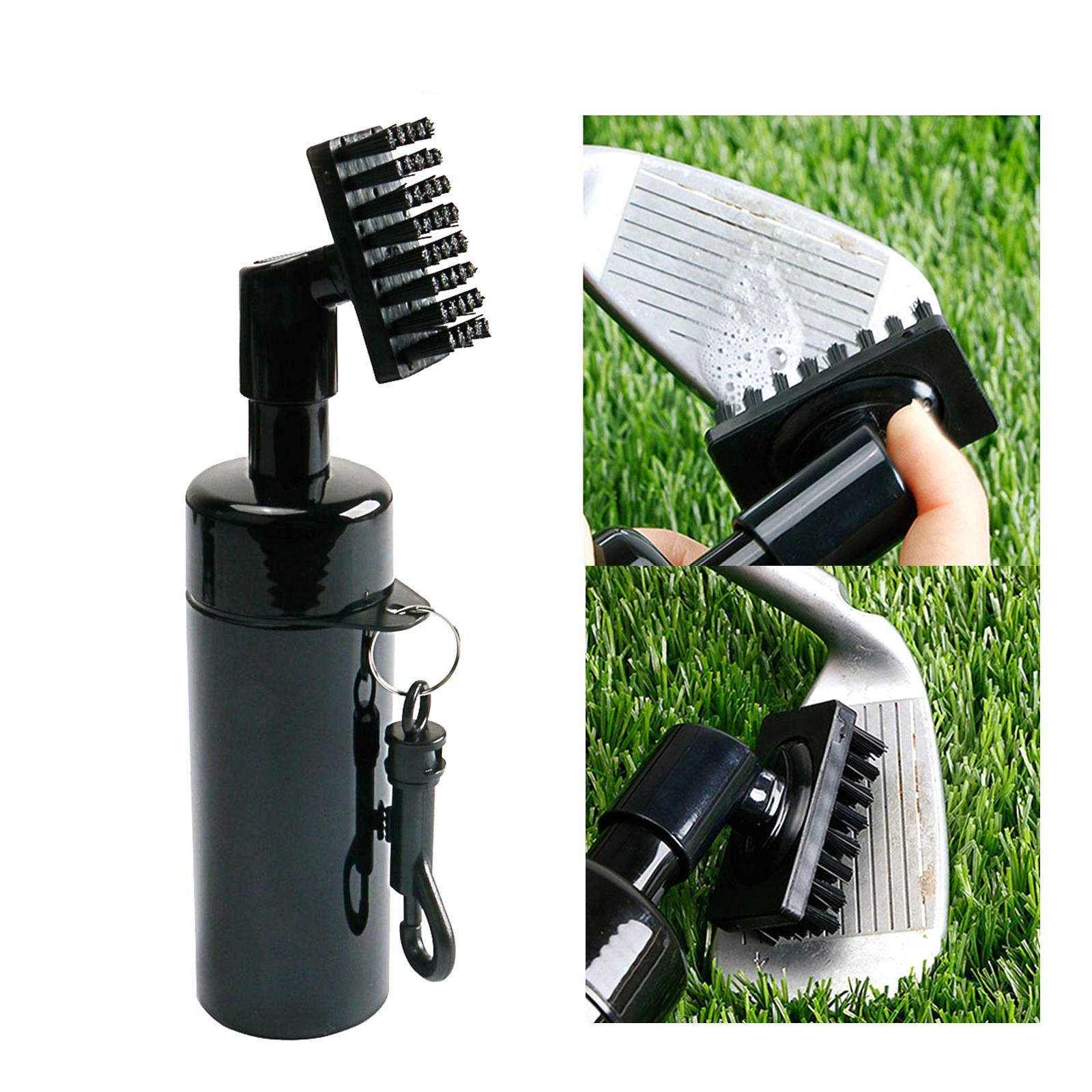 Golf Club Brush with Groove Cleaner with Water Bottle Equipped with Water Spray Device