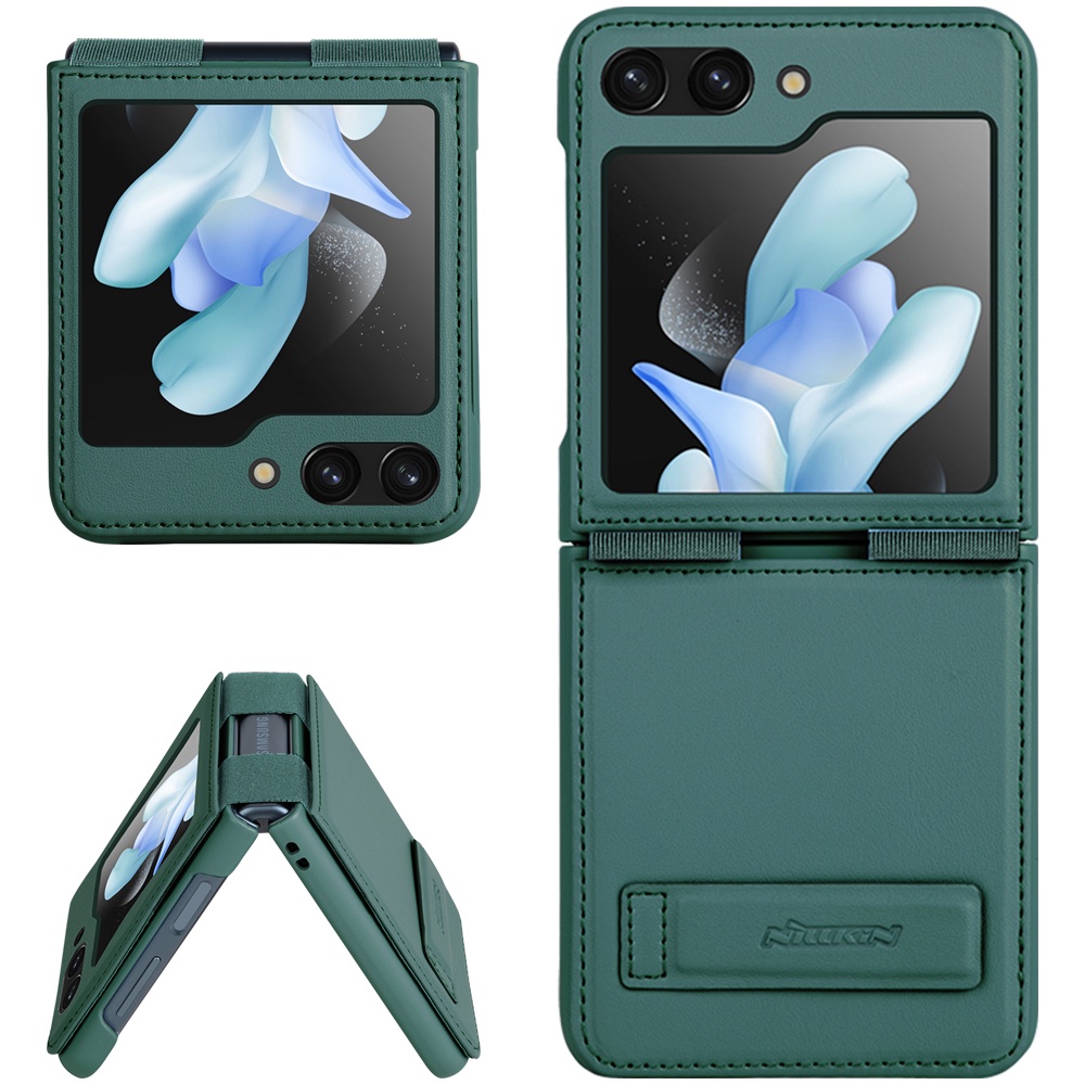 Ốp Case Nillkin Qin Leather Dành Cho Samsung Galaxy Z Flip 5 5G - Hàng Chính Hãng