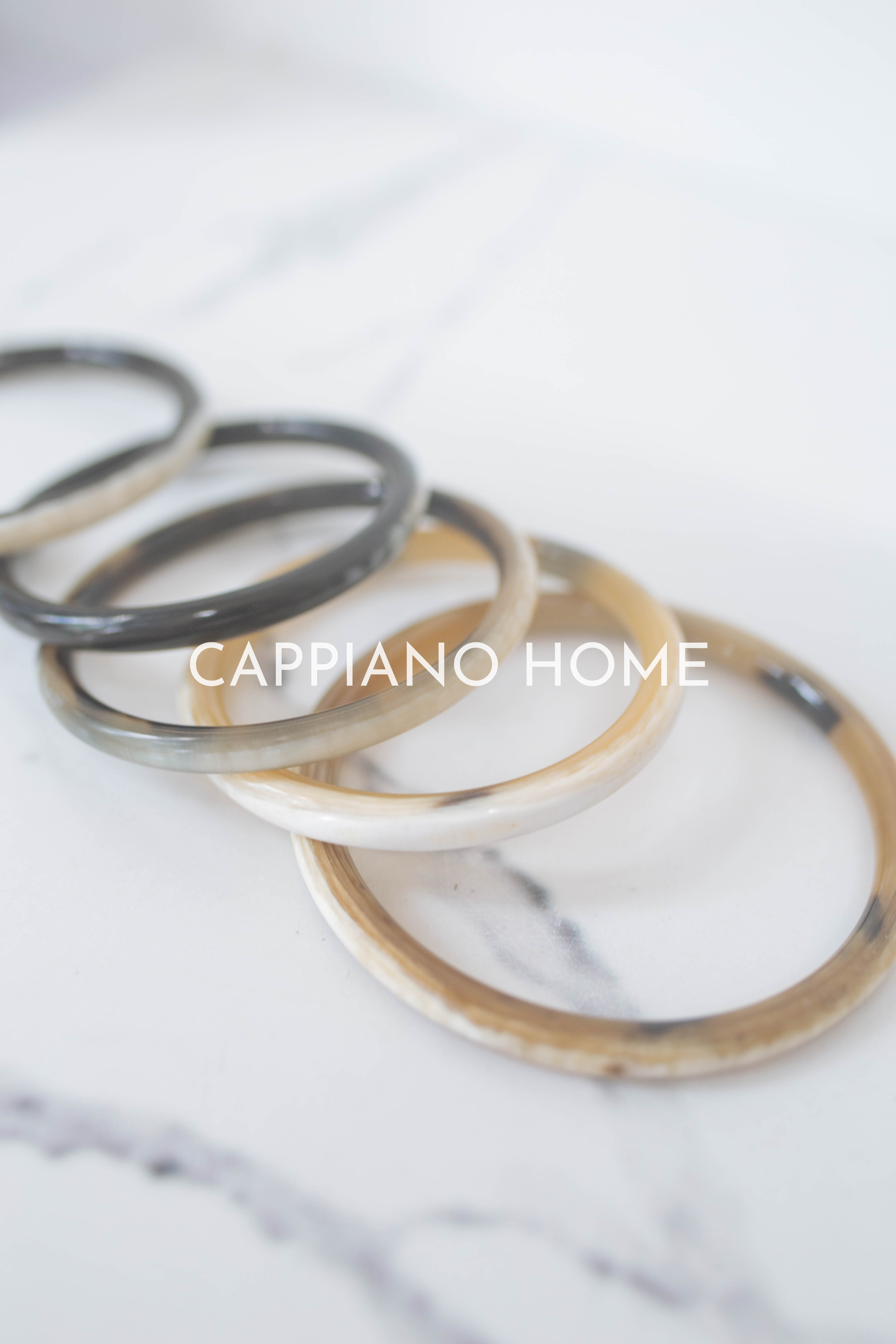 Set vòng tuần làm từ sừng tự nhiên kị gió, set vòng tay cao cấp, set vòng tuần | Cappiano home