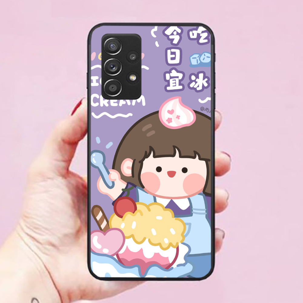 Ốp lưng điện thoại dành cho Ốp Lưng Samsung Galaxy A52-5G Hình Cô Bé Dễ Thương