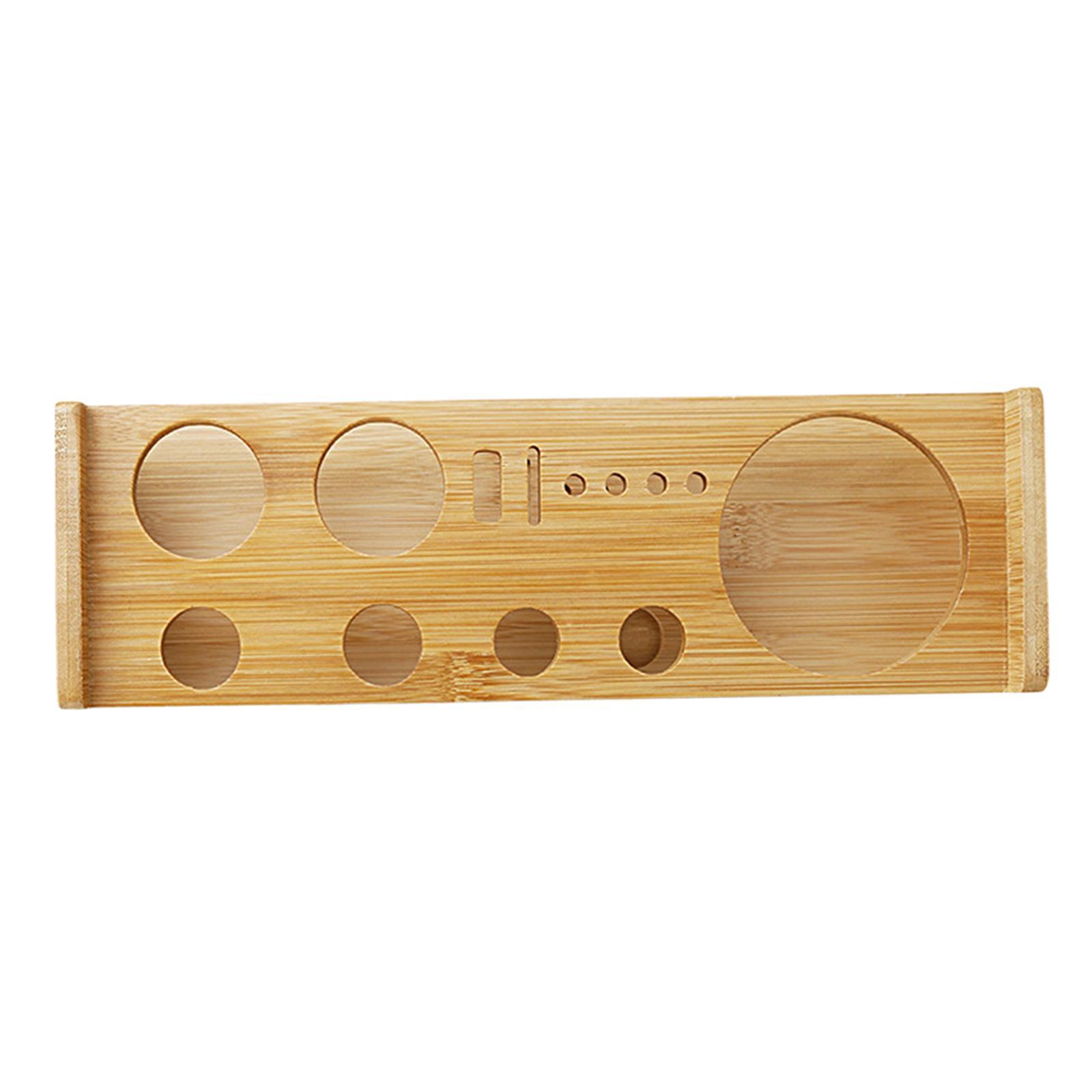 Cocktail Shaker Stand Cocktail Bartending Set Wooden Stand for Bar Party