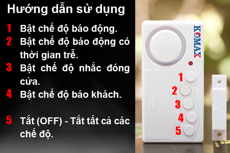 Cửa Từ Báo Động Chống Trộm Cao Cấp KM-C03