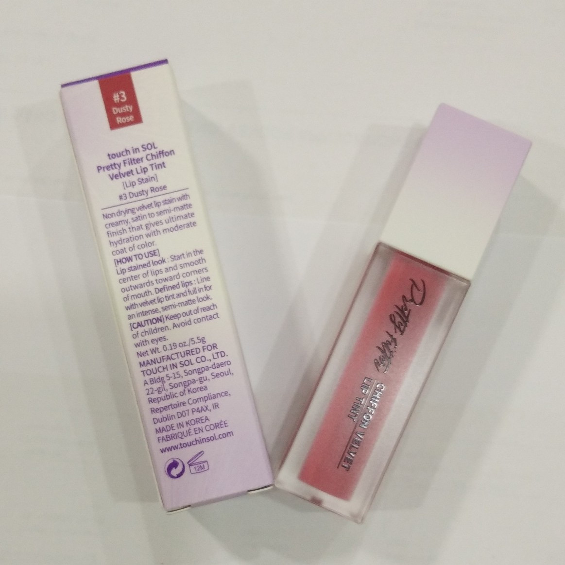 SON KEM LÌ TOUCH IN SOL PRETTY FILTER CHIFFON  VELVET LIP TINT