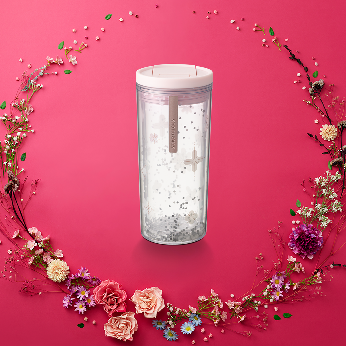 Bình Giữ Nhiệt Starbucks 12Oz Gradnt Snowflake