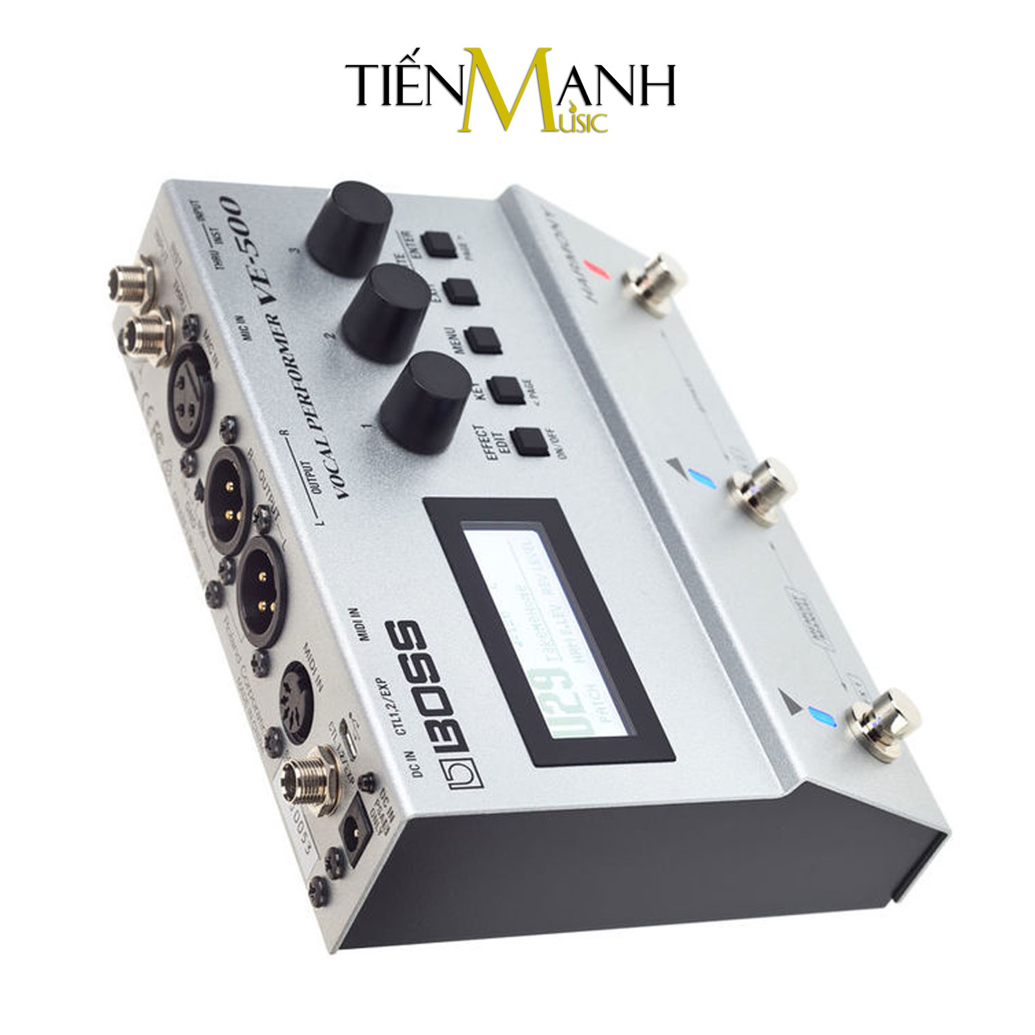 Boss VE-500 Vocal Performer Stompbox Tạo tiếng Bè, Vang vọng và chỉnh Tone, Giọng cho Ca sỹ - Bàn đạp Phơ Guitar Reverb and Delay Effects Processor VE500 Hàng Chính Hãng - Kèm Móng Gẩy DreamMaker