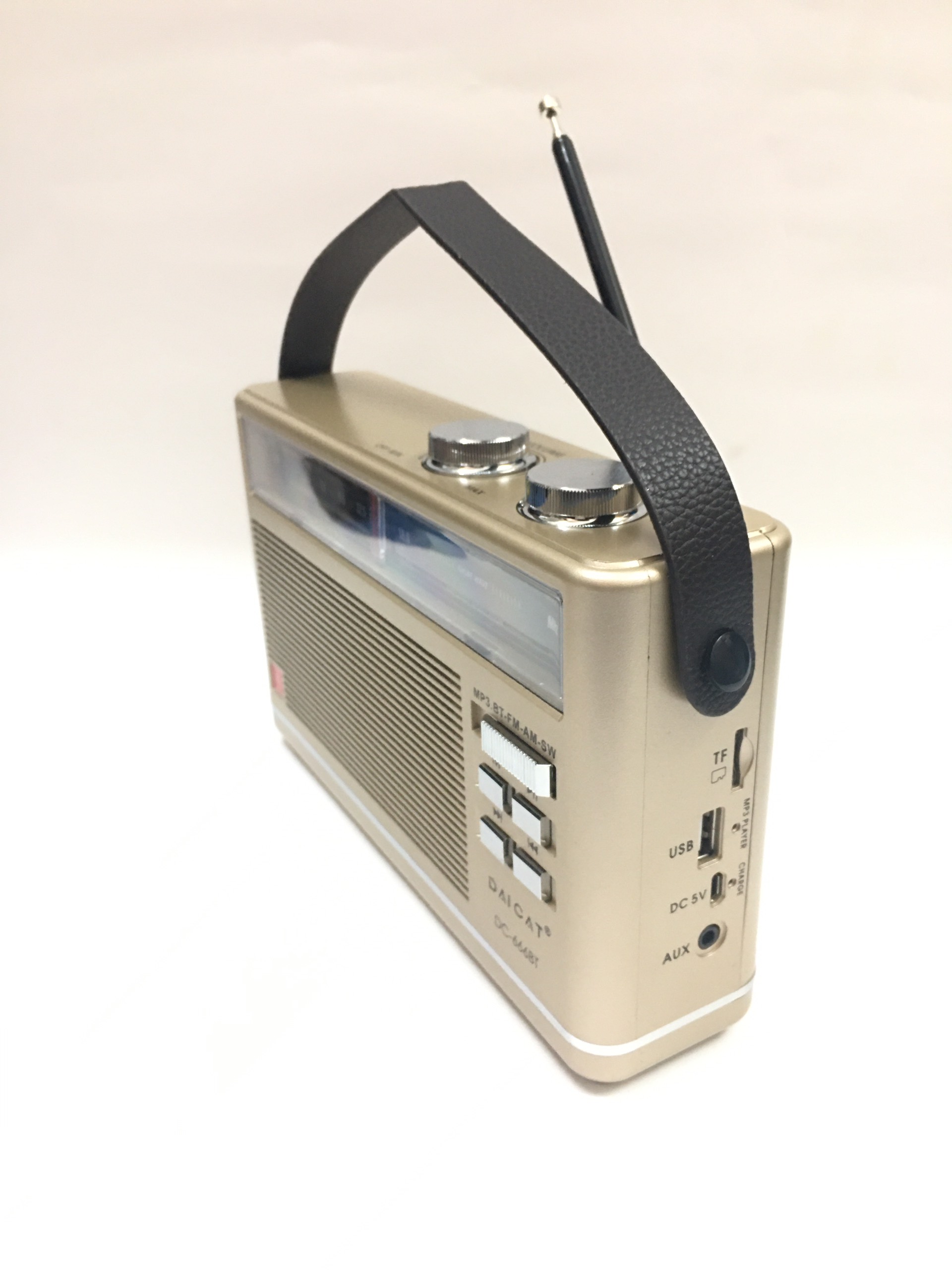 ĐÀI FM Radio DC-666BT- Bluetooth Đa Chức Năng Hỗ trợ thẻ nhớ và Usb mẫu mới Cho người thân yêu-Hàng Chính Hãng