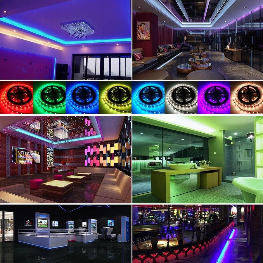 Cuộn 5m/10m Đèn LED Trang Trí Tiktok RGB 5050 Strip Light miDoctor, Chống Nước, Trang Trí Phòng, Kèm Remote 44 Phím