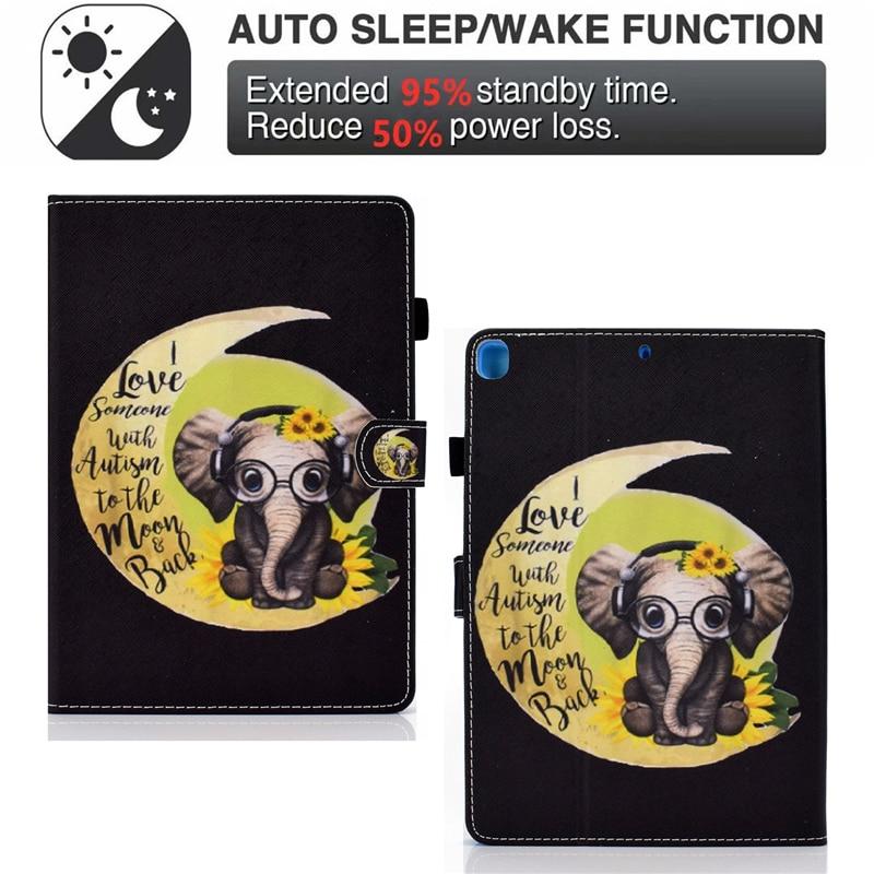 Bao da máy tính bảng in hoạt hình dành cho iPad 8th Gen 10.2 inch 2020 A2428 A2429 A2430 iPad 10.2 2019 2020