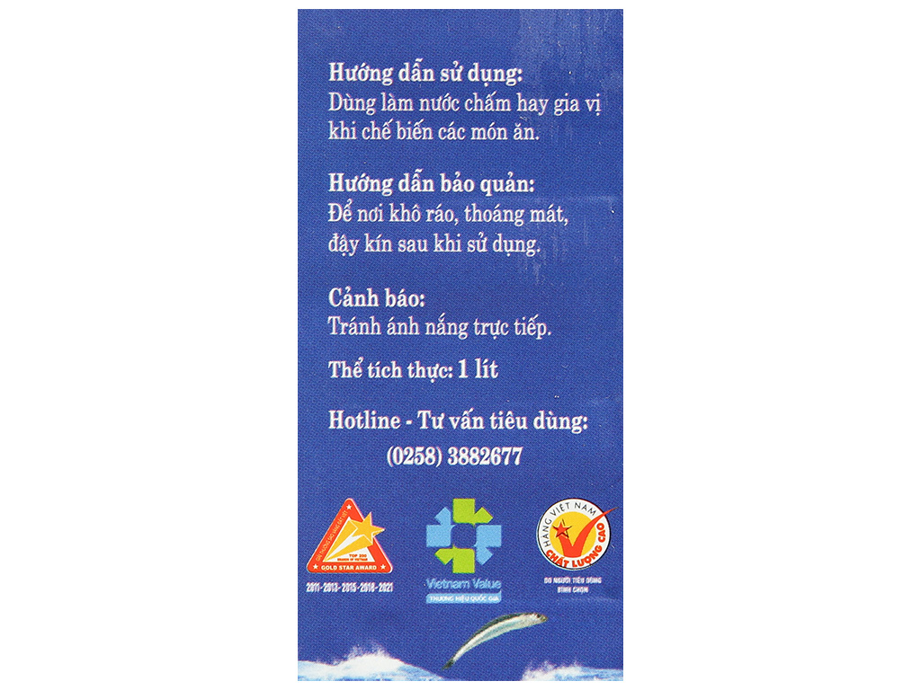 Chai 1 Lít Nước mắm Nhỉ 584 Nha Trang 25 độ đạm, Nước mắm Truyền Thống, Date luôn mới