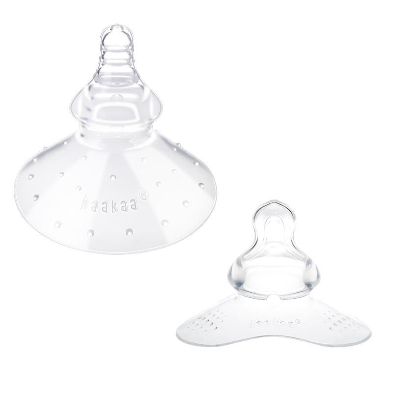 Núm trợ ti chỉnh nha Haakaa. Giúp mẹ cho bé bú dễ dàng. Siêu mềm mại như ti mẹ. Không chứa BPA, PVC và phthalate