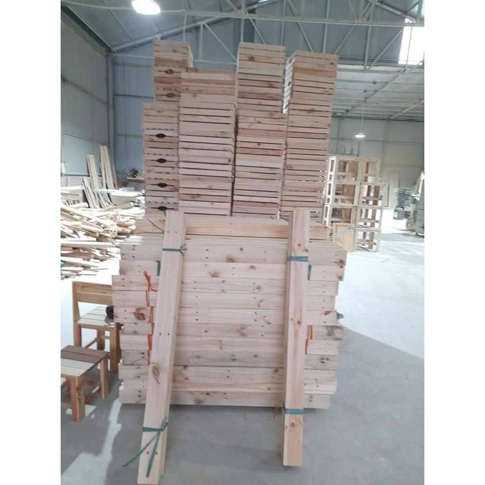 1 Thanh pallet gỗ bào 4 mặt dài 130cm - Nan gỗ pallet trang trí - Nẹp Gỗ thông pallet