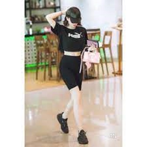 Quần legging dáng Đùi ngắn co dãn cực tốt, vận động thoải mái