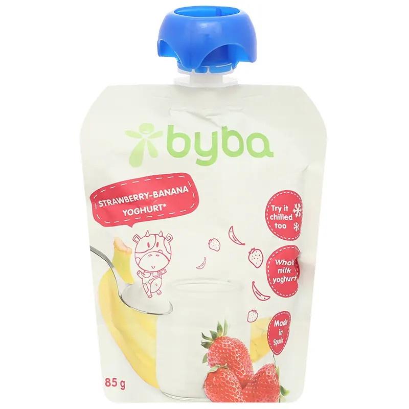 Sữa chua nguội Byba xuất xứ Tây Ban Nha cho bé 6m+, túi 85g