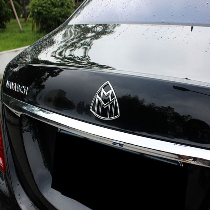 Logo biểu tượng MAYBACH Inox cao cấp dán sau xe G80706