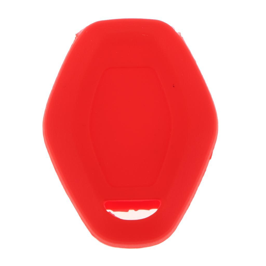 Silicone Car Remote Key Case  Buttons Auto Key Case For  Red