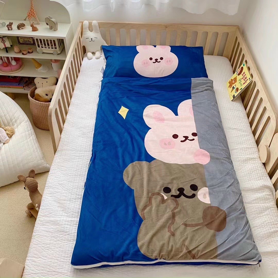 Túi Ngủ Ủ Ấm Cho Bé Vải Nỉ Co Dãn 4 Chiều