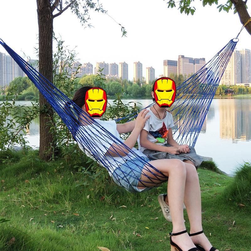 Di Động Nylon Lưới Võng Ngoài Trời Ngủ Du Lịch Cắm Trại Xanh Xanh Đỏ Treo Gấp Trượt Patin Ghế Xoay Nội Thất