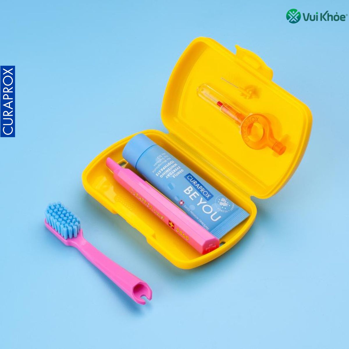 Bộ 2 đầu bàn chải Curaprox cho bộ du lịch Travel Set | Hộp 2 đầu chải CS 5460 | Mã SP 73360662