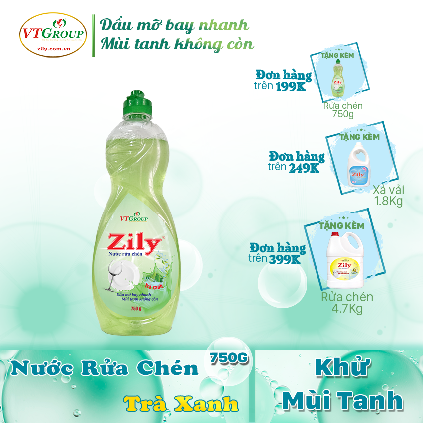 Nước rửa chén Zily 750g