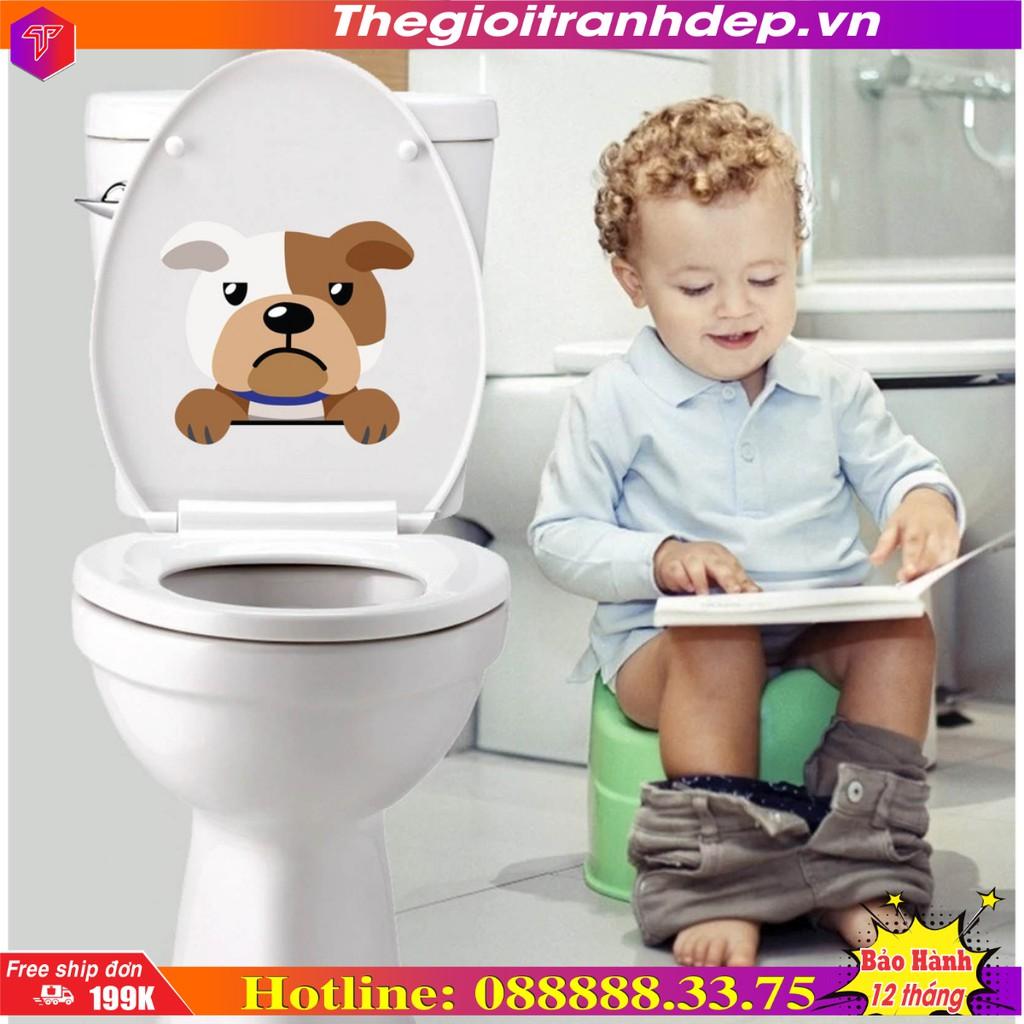 - Miếng dán bồn cầu WC trang trí nội thất