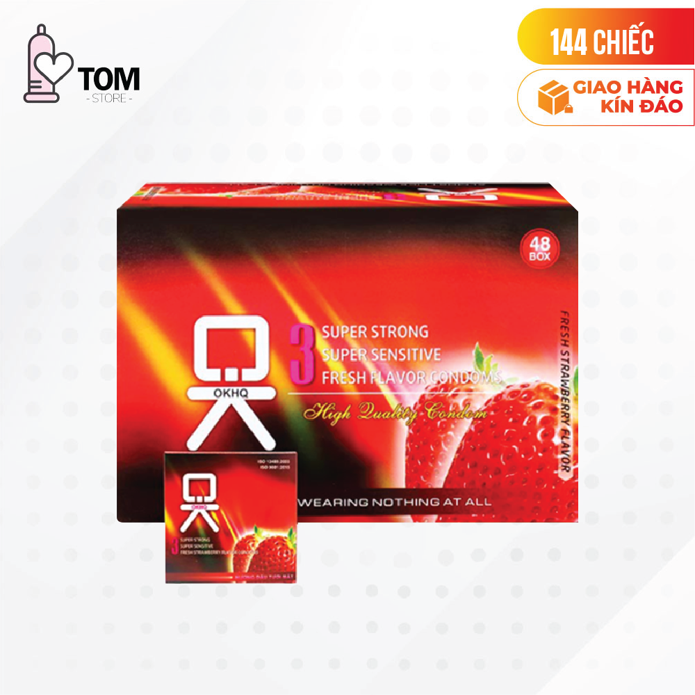 Bao cao su OKHQ hương dâu