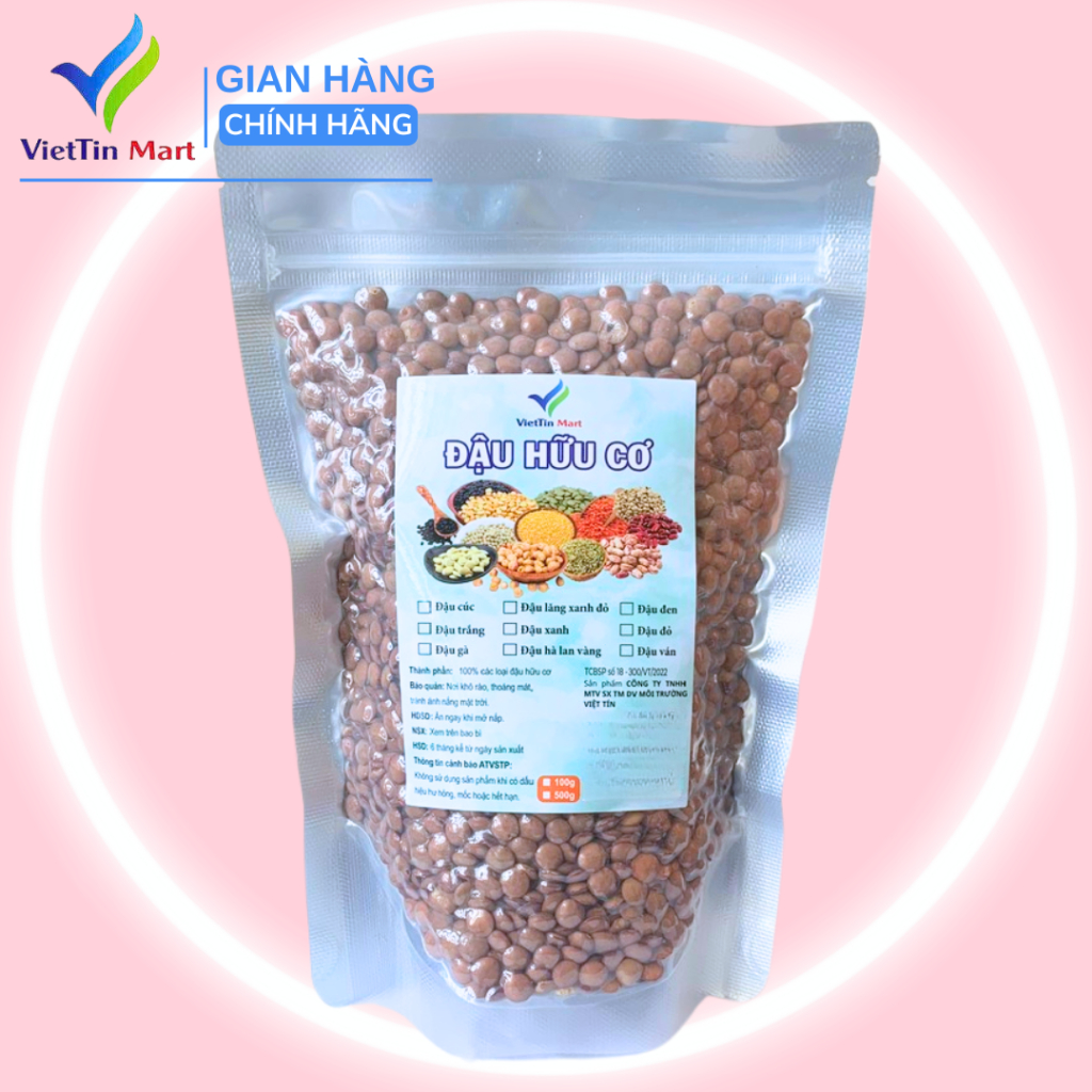 Đậu Lăng Xanh Hữu Cơ Viettin Mart 500g 