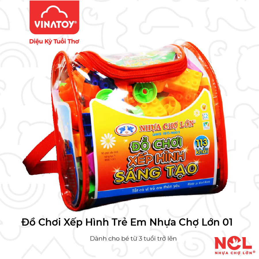 Bộ Xếp Hình Sáng Tạo Nhựa Chợ Lớn 01 - M967-LR