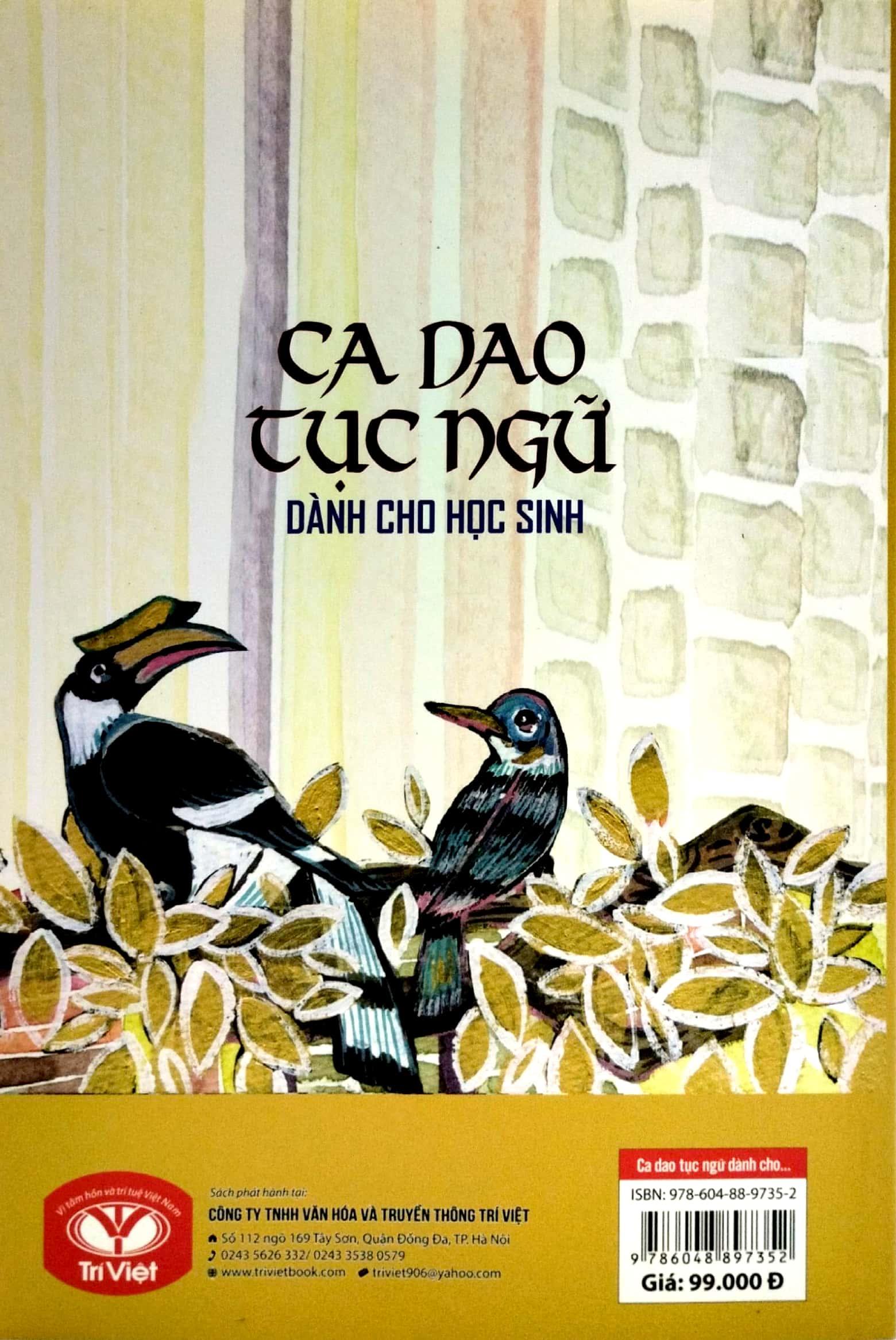 Ca Dao Tục Ngữ Dành Cho Học Sinh (Tái Bản 2023)