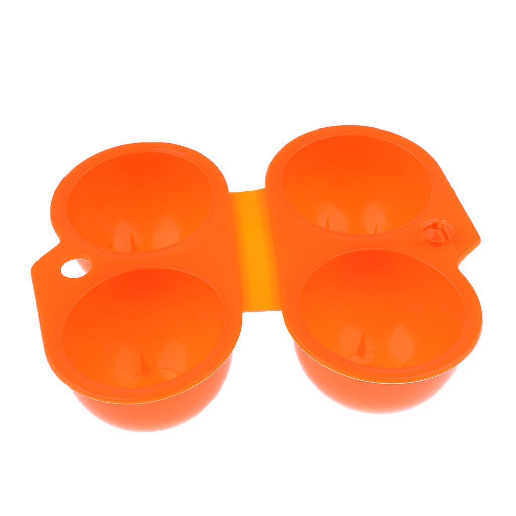 Portable Kitchen Egg Storage Box Container Outdoor Camping Carrier Orange