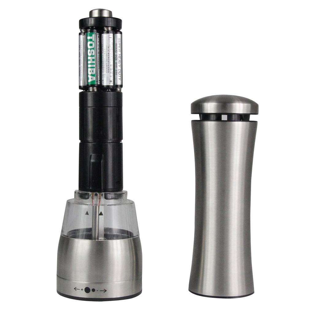 Pepper & Sea Salt Spices Mill Electric Muller Stainless Steel Spices Grinder