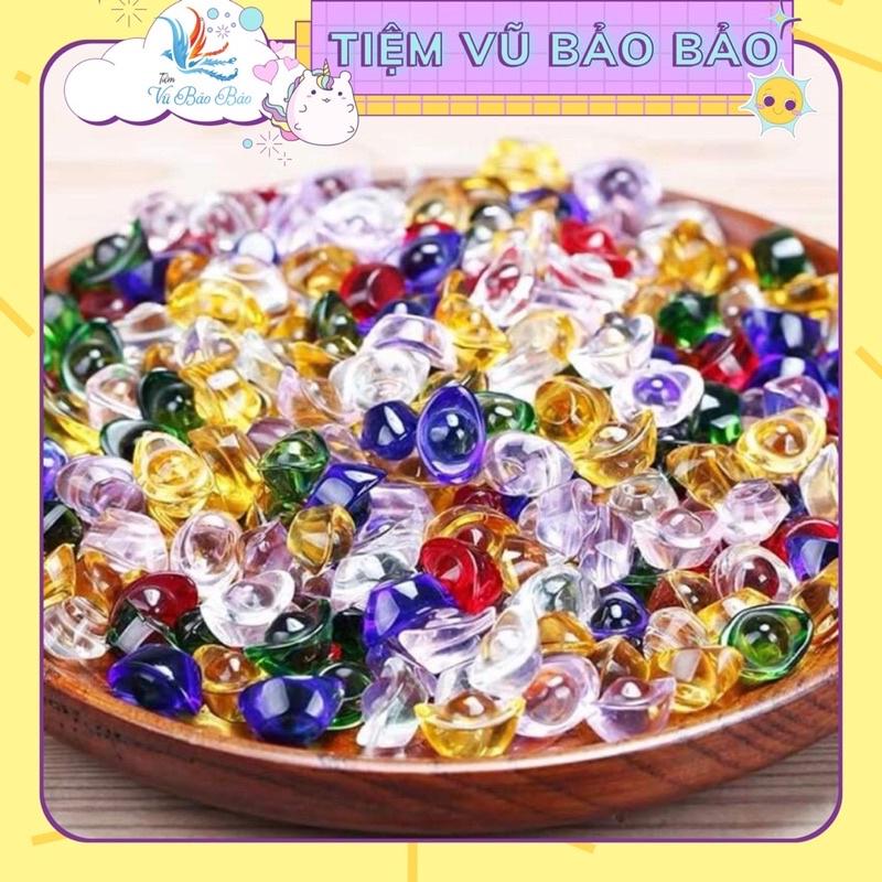 Kim Nguyên Bảo - Thỏi vàng pha lê phong thủy Thần Tài may mắn size 1.5 cm