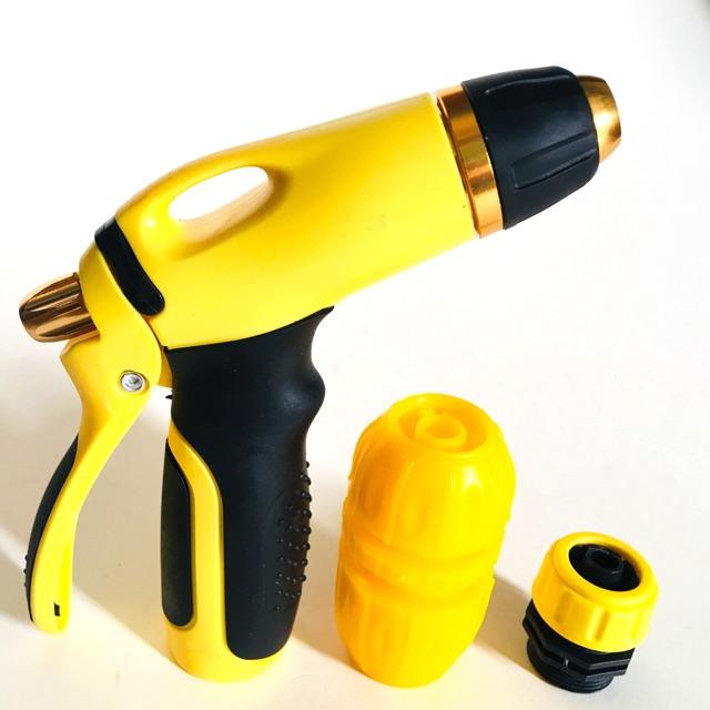Combo Vòi Xịt Rửa Xe Tưới Cây Đa Năng + Đầu Nối Ống