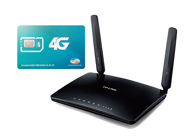 Bộ phát wifi 4G Tp-link TL-MR6400 + Sim Viettel Trọn Gói 12 Tháng 7GB/tháng tốc độ cao - Hàng chính hãng