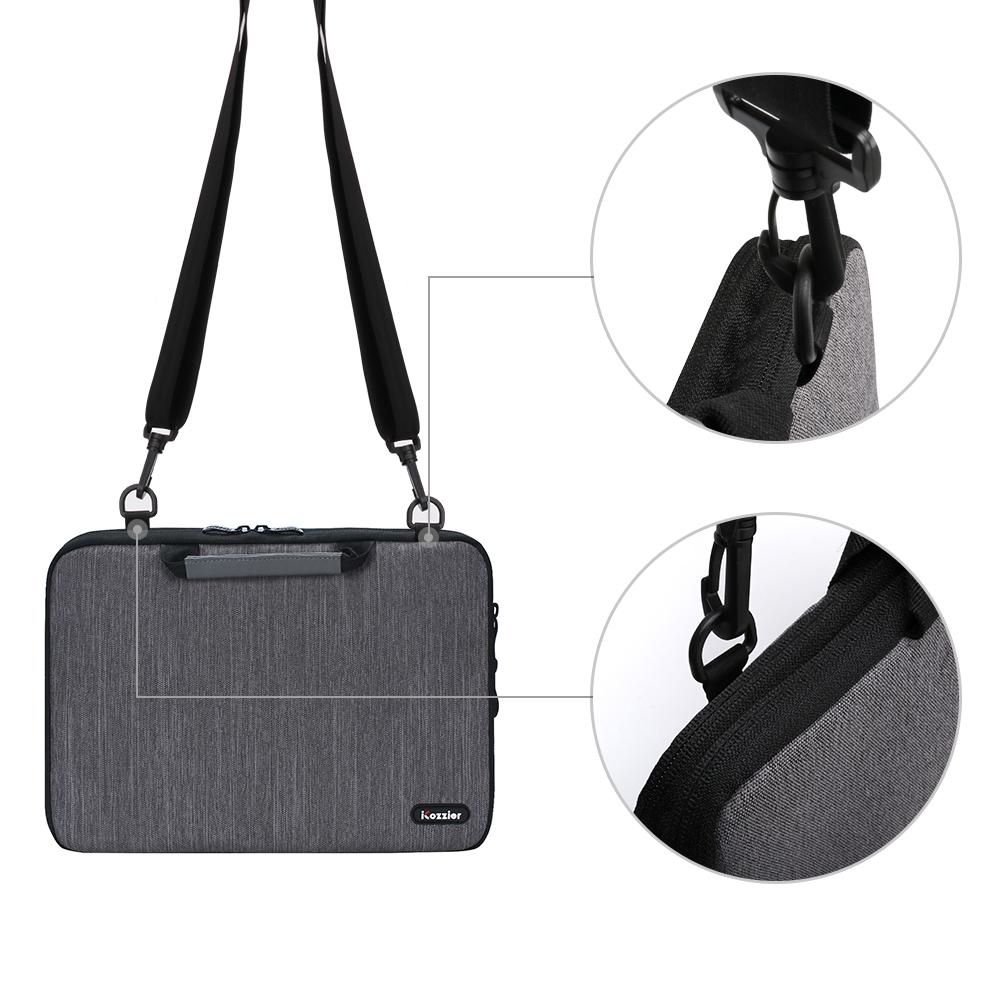 ICozzier 17.3 15 Inch Tay Cầm Cặp Laptop Túi Sứ Giả Mang Laptop Túi Bảo Vệ Có Dây Đeo Vai