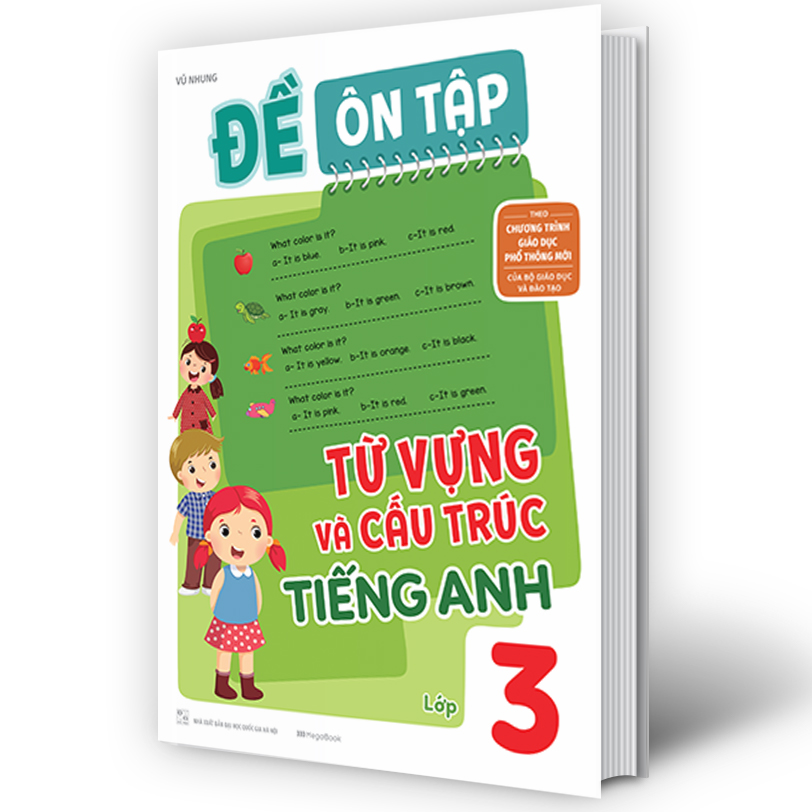 Đề ôn tập từ vựng và cấu trúc tiếng Anh lớp 3