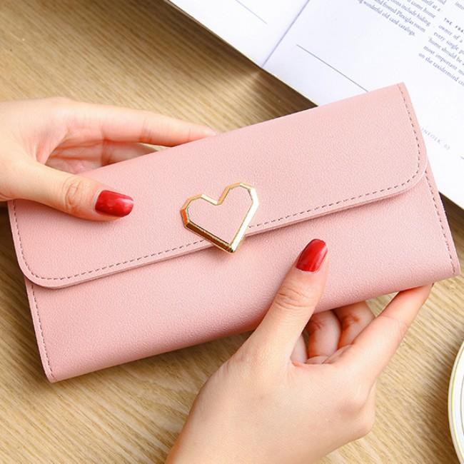 Ví nữ thời trang da cao cấp 40579 - xám