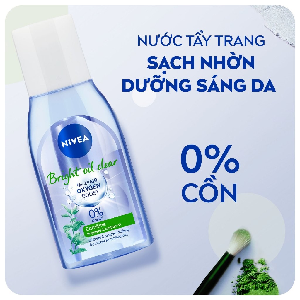 Nước Tẩy Trang NIVEA Bright Oil Clear Kiểm Soát Nhờn | Sáng Da (125 ml) - 86610