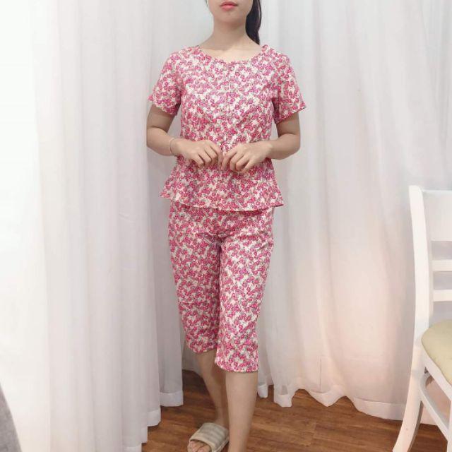Đồ bộ mặc nhà perlum xinh rẻ 2 màu ảnh thật