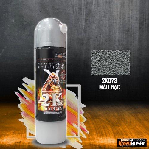 Sơn xịt Samurai Kurobushi - MÀU BẠC 2K07S (400ml)