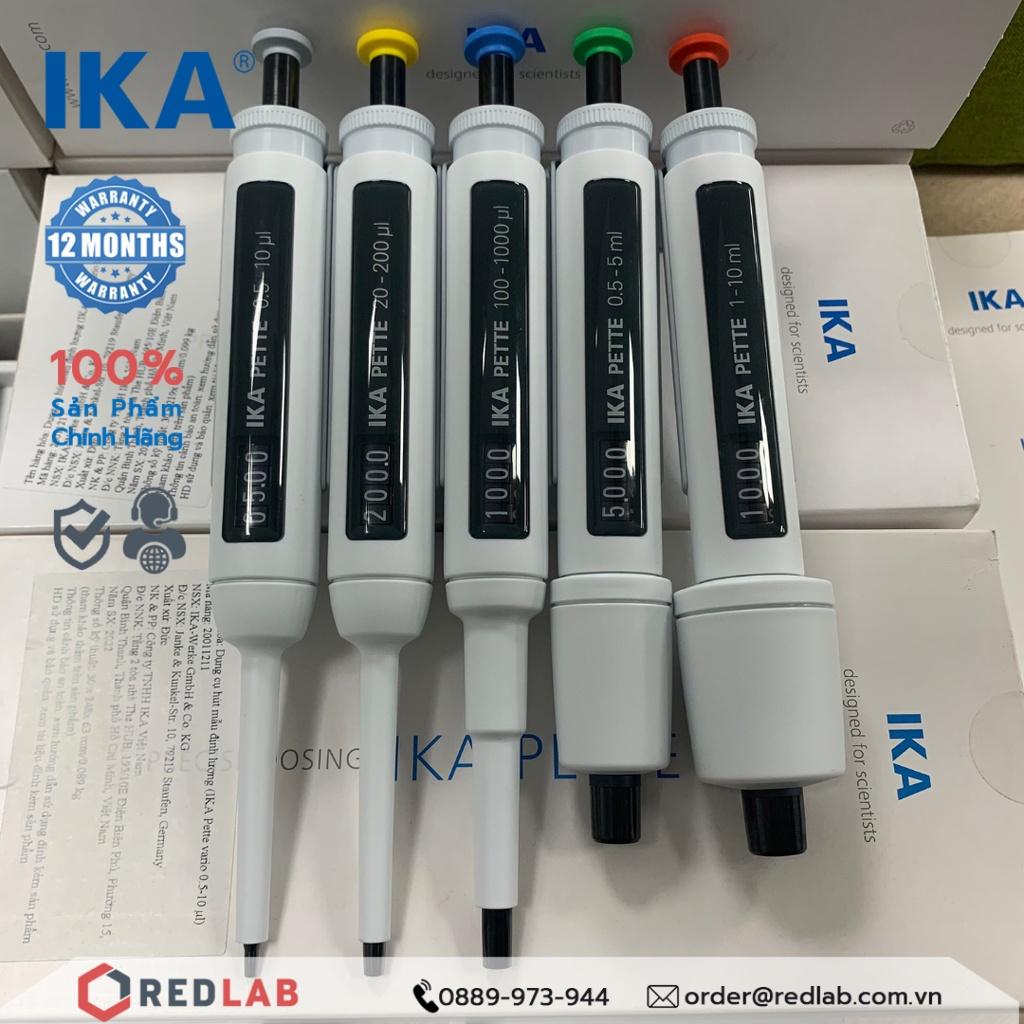 Dụng cụ hút mẫu lỏng Micropipet IKA Đức 0.1-2µl, 0.5-10µl, 2-20µl, 10-100µl, 20-200µl, 100-1000µl, 0.5-5ml, 1-10ml