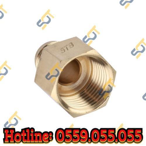 Thẳng ren trong 1/2 (21), 1 đầu côn lồi( 6mm,8mm,10mm) (Brass Flare Fitting Female Connector)