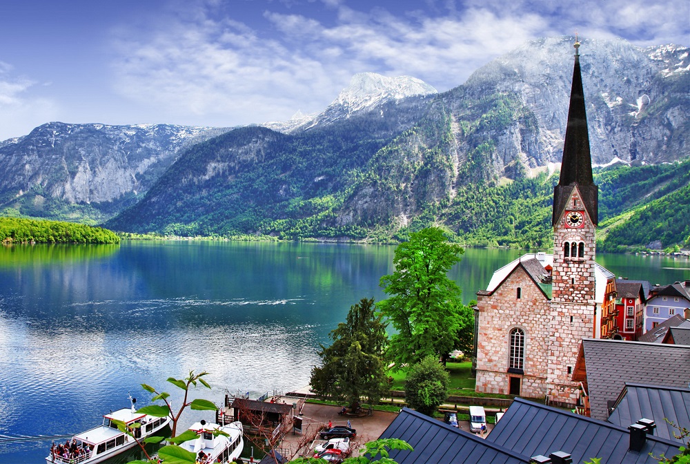 Bộ tranh xếp hình 150 mảnh – Thị trấn Hallstatt, Áo