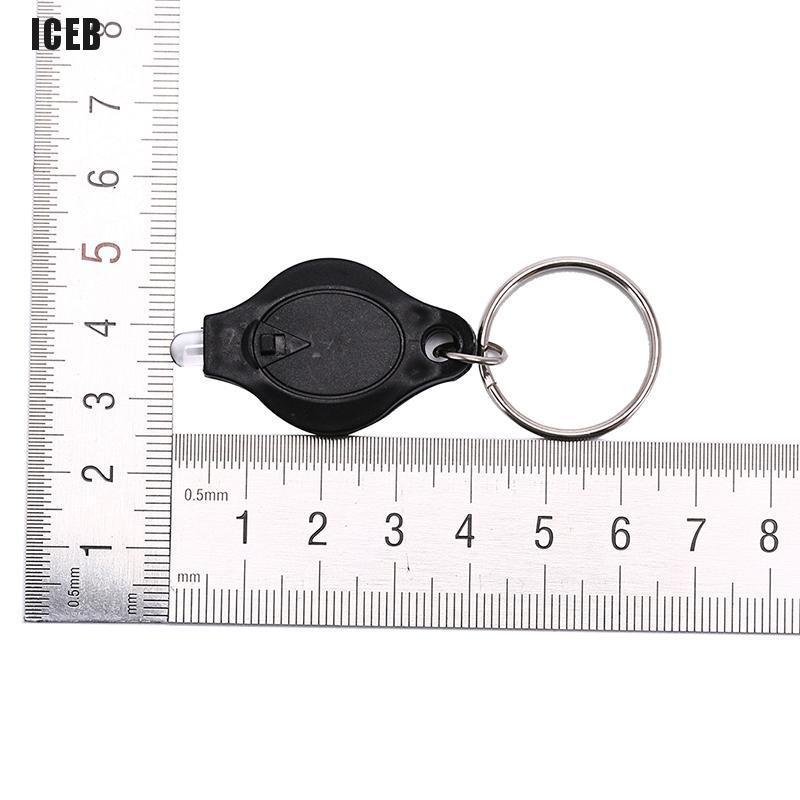 iceb mini keychain squeeze light micro led flashlight torch emergency key ring light