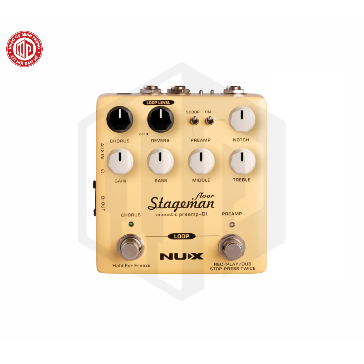 Phơ, Bộ khuếch đại âm thanh, Stageman Floor - Nux NAP-5 (NAP5) - Acoustic Preamp &amp; DI, Amplifier's Natural Sound - Hàng chính hãng