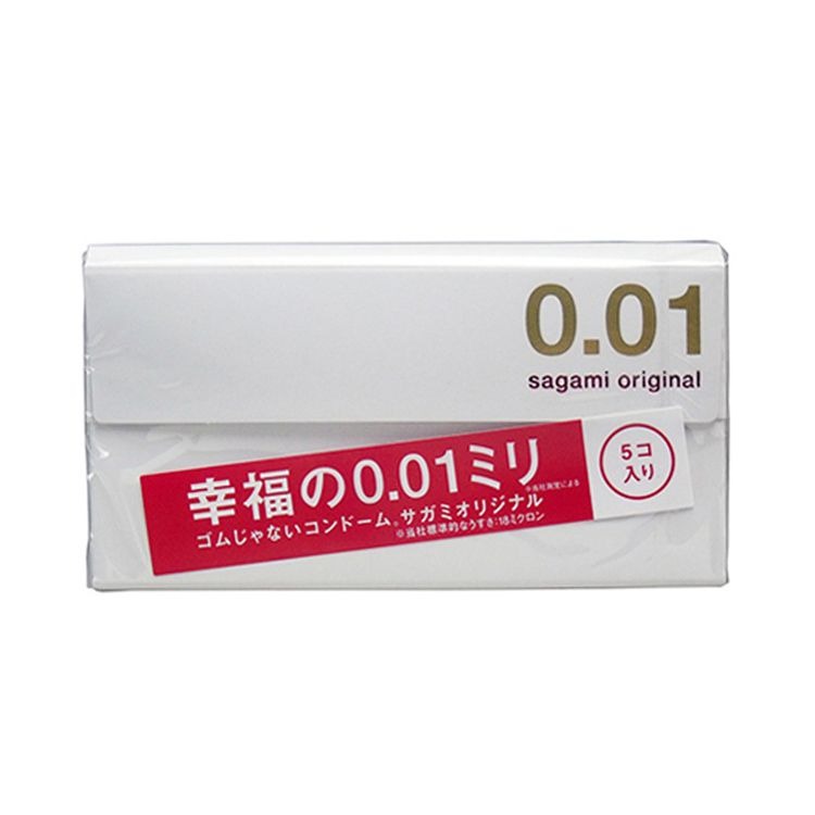 Bao Cao Su Siêu Mỏng Của Nhật Bản Sagami Original 0.01mm Chính Hãng (Hộp 5 Chiếc) - Không Mùi - Che Tên Sản Phẩm