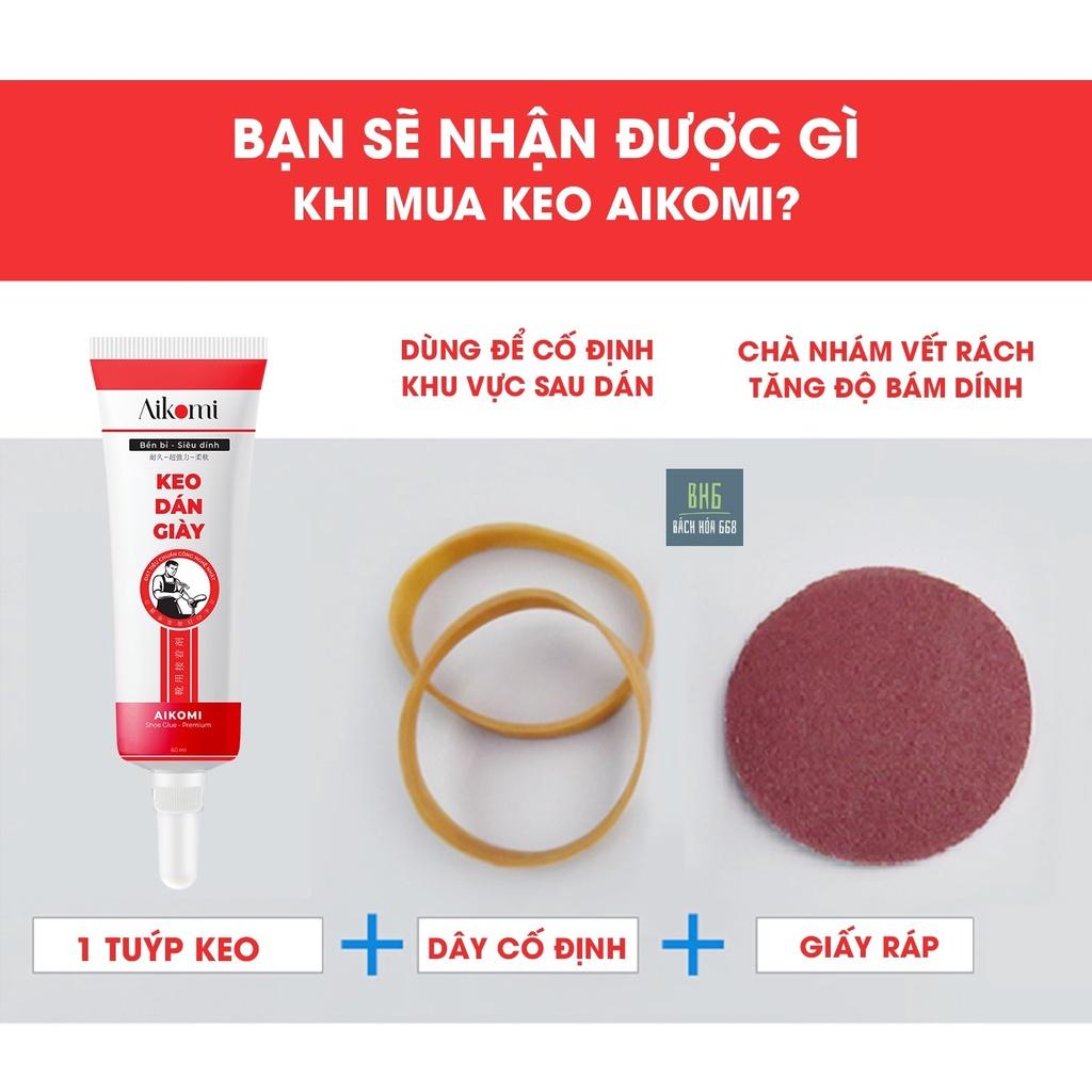 Keo dán giày Nhật Bản trong suốt siêu dính Akomi 60ml