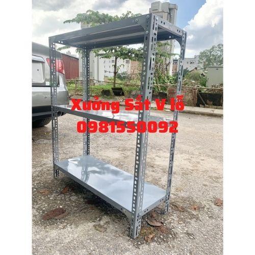 Kệ sắt 3 tầng.rộng cao 1m-1,2m-1,5m.kệ sắt v lỗ v4.kệ sắt đa năng.kệ sắt chứa đồ