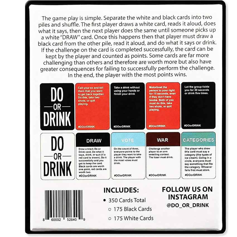  Bộ Bài Drinking Game Do Or Drink Phiên Bản Tiếng Anh Dành Cho Buổi Tụ Tập Bạn Bè