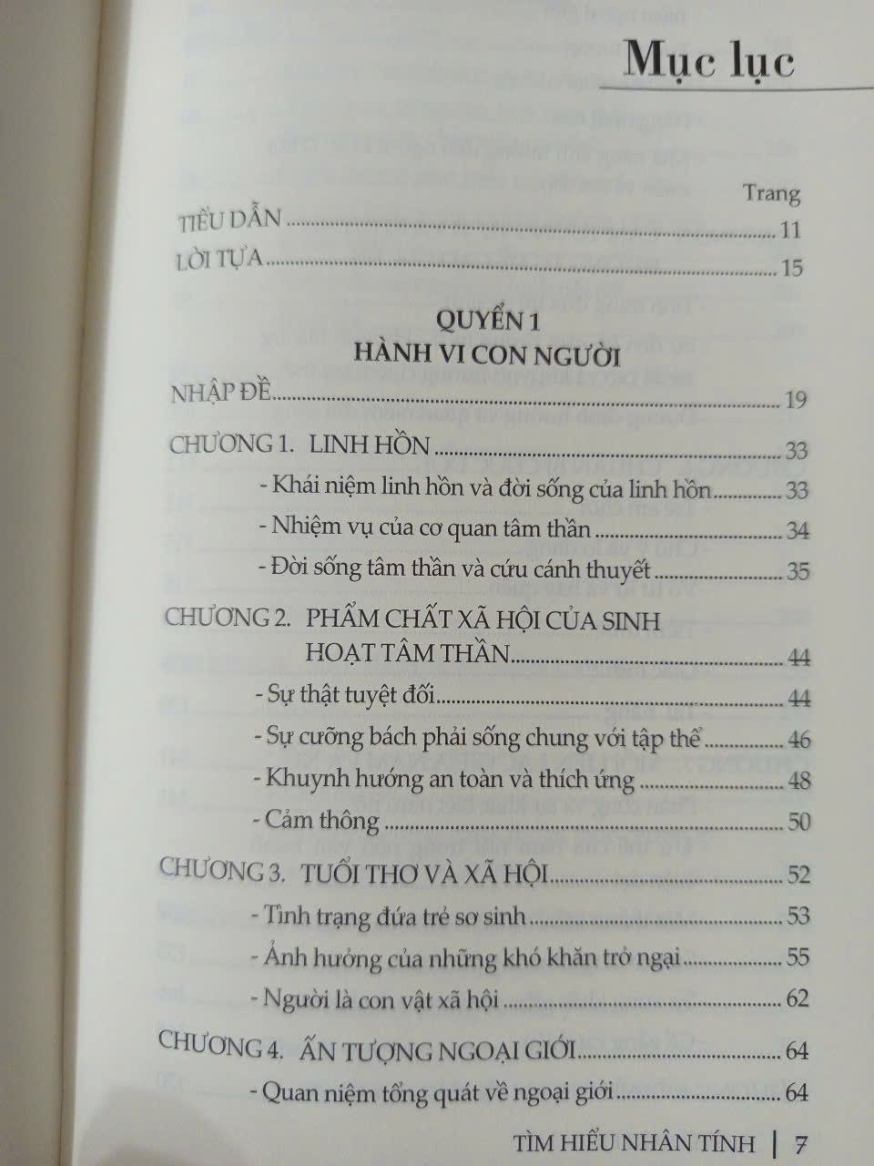 Sách BÌA CỨNG - Tìm Hiểu Nhân Tính - KM249